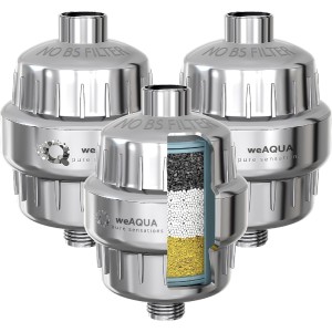 weAQUA Shower Filter - Jumbo 3 Pack